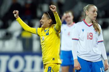 Женская сборная Украины начала с крупной победы в отборе на ЧМ-2023