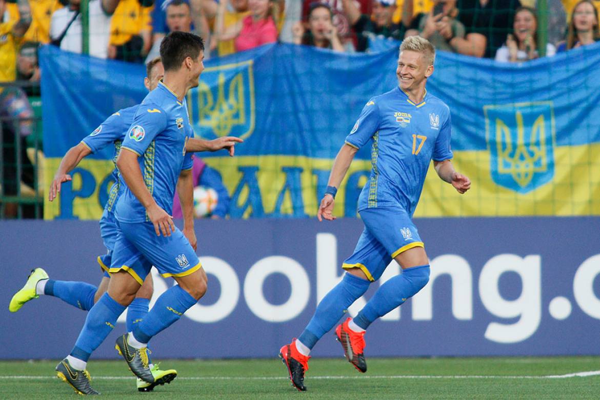 Сборная Украины разгромила в матче отбора Евро-2020 в гостях Литву