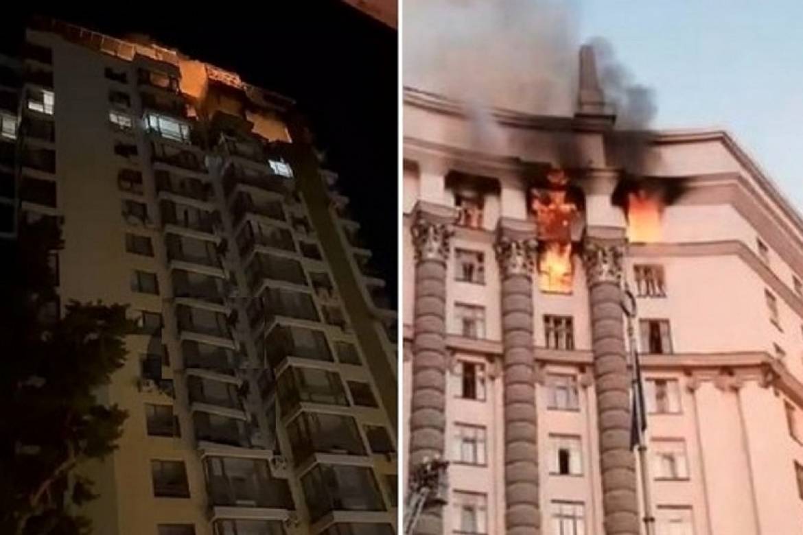Під час рекордного удару по Україні рашисти влучили в будинок Судакова та Кабмін, що неподалік від стадіону «Динамо»